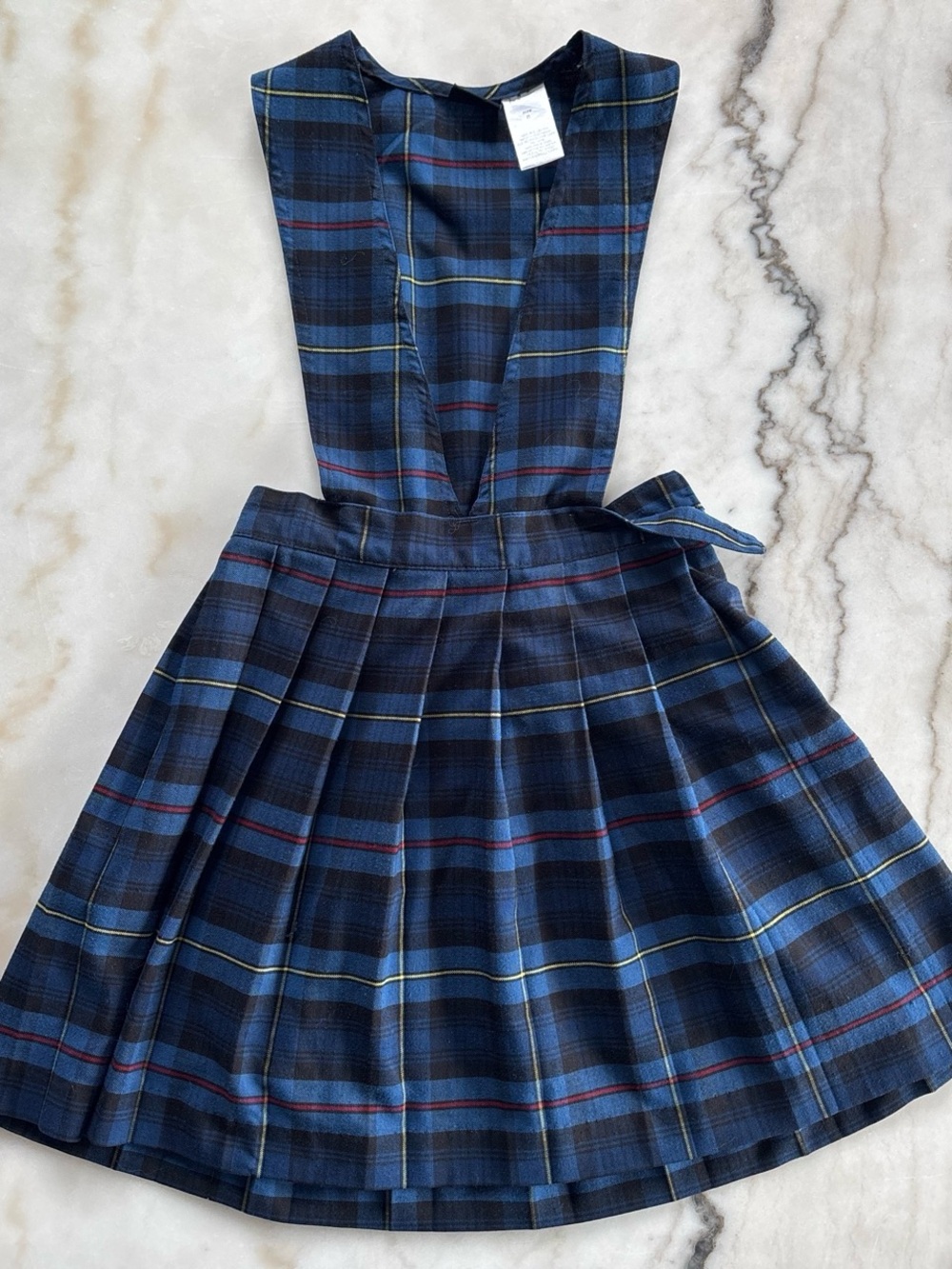 French Toast School Uniform Plaid Dress Blue Red Yellow Girls Size 8